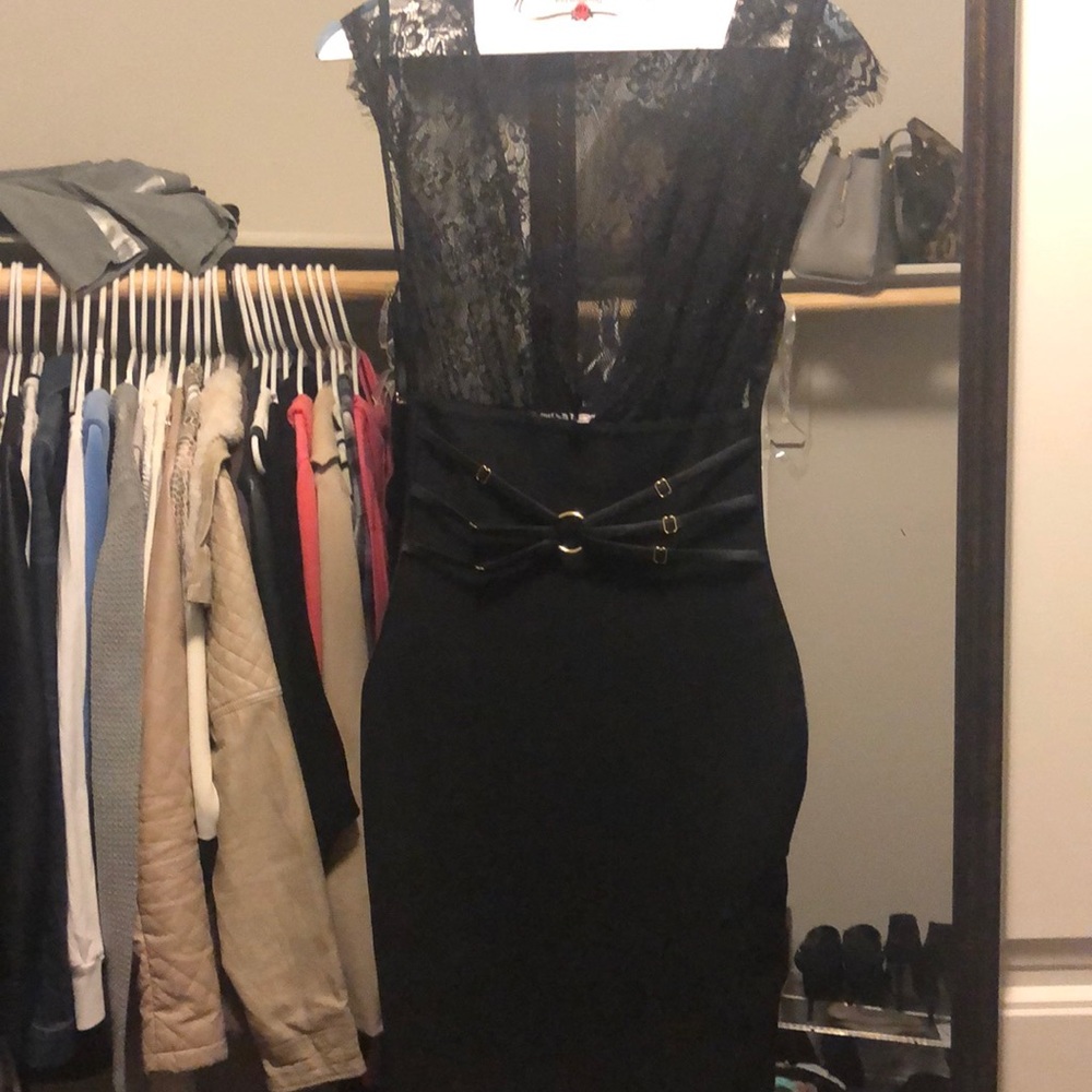 Black cocktail dress